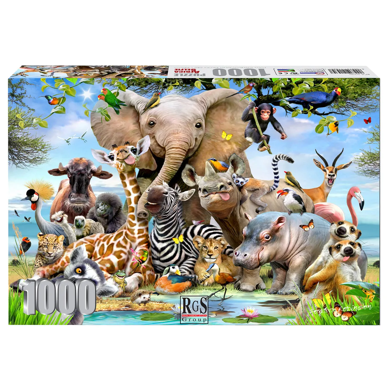 Africa Selfie 1000 Piece Puzzle