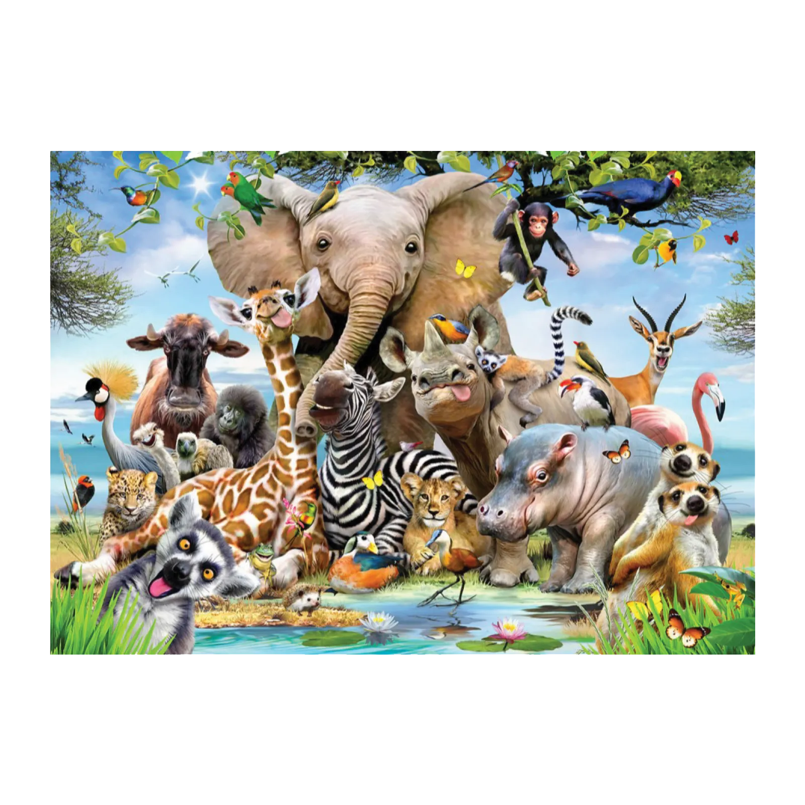 Africa Selfie 1000 Piece Puzzle