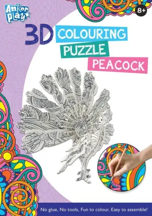 Anker Play 3D Colouring Puzzle Peacock