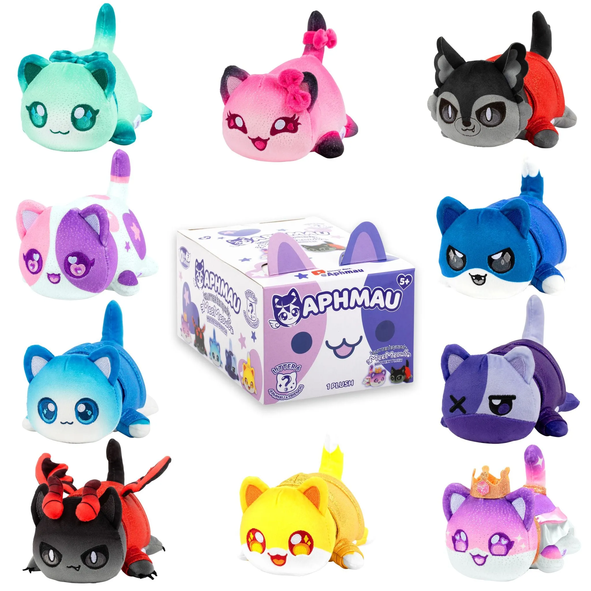 Aphmau MeeMeows Glitter Edition Series 6 Mystery 6 Inch Plush