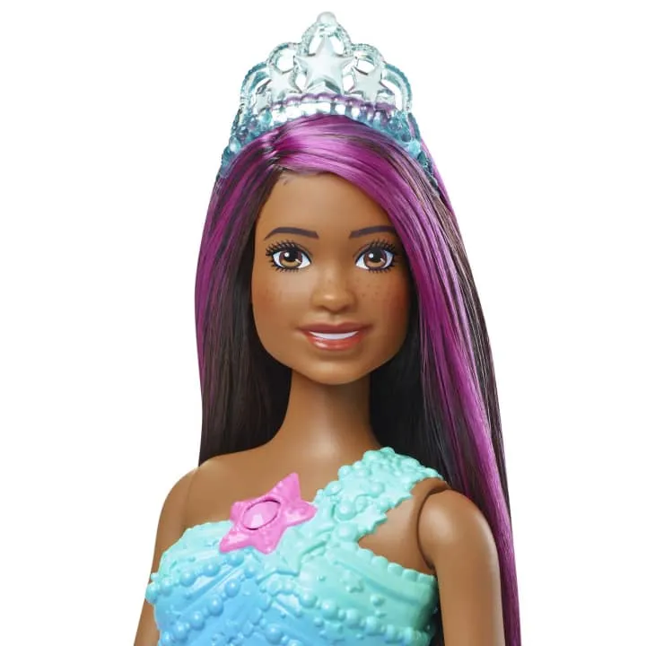 Barbie Dreamtopia Twinkle Lights Mermaid Doll Purple & Brown Hair