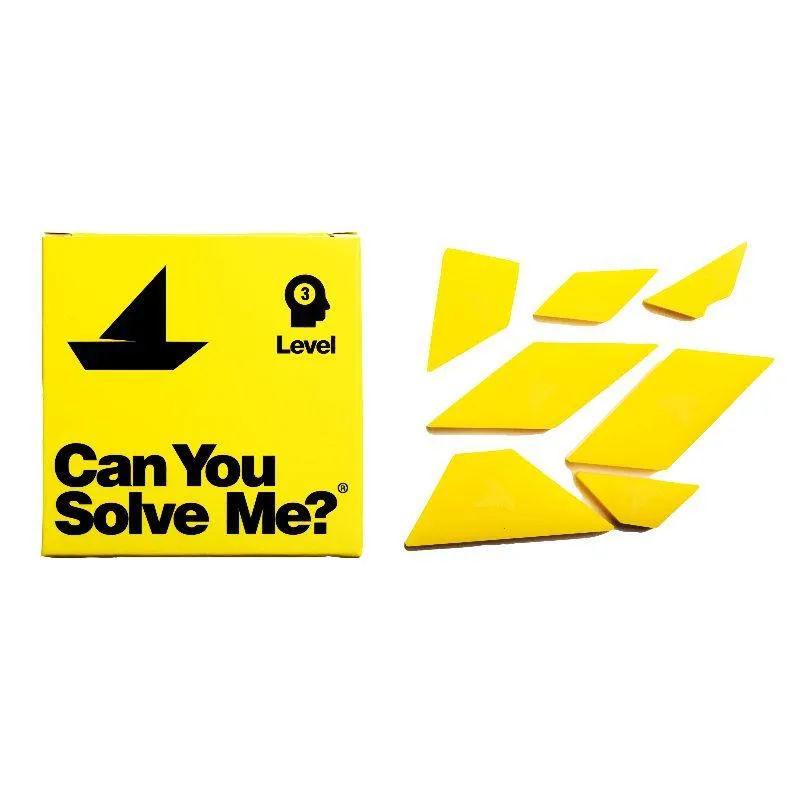Can You Solve Me? 12 Tangram Puzzle Set