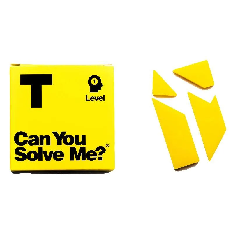 Can You Solve Me? 12 Tangram Puzzle Set
