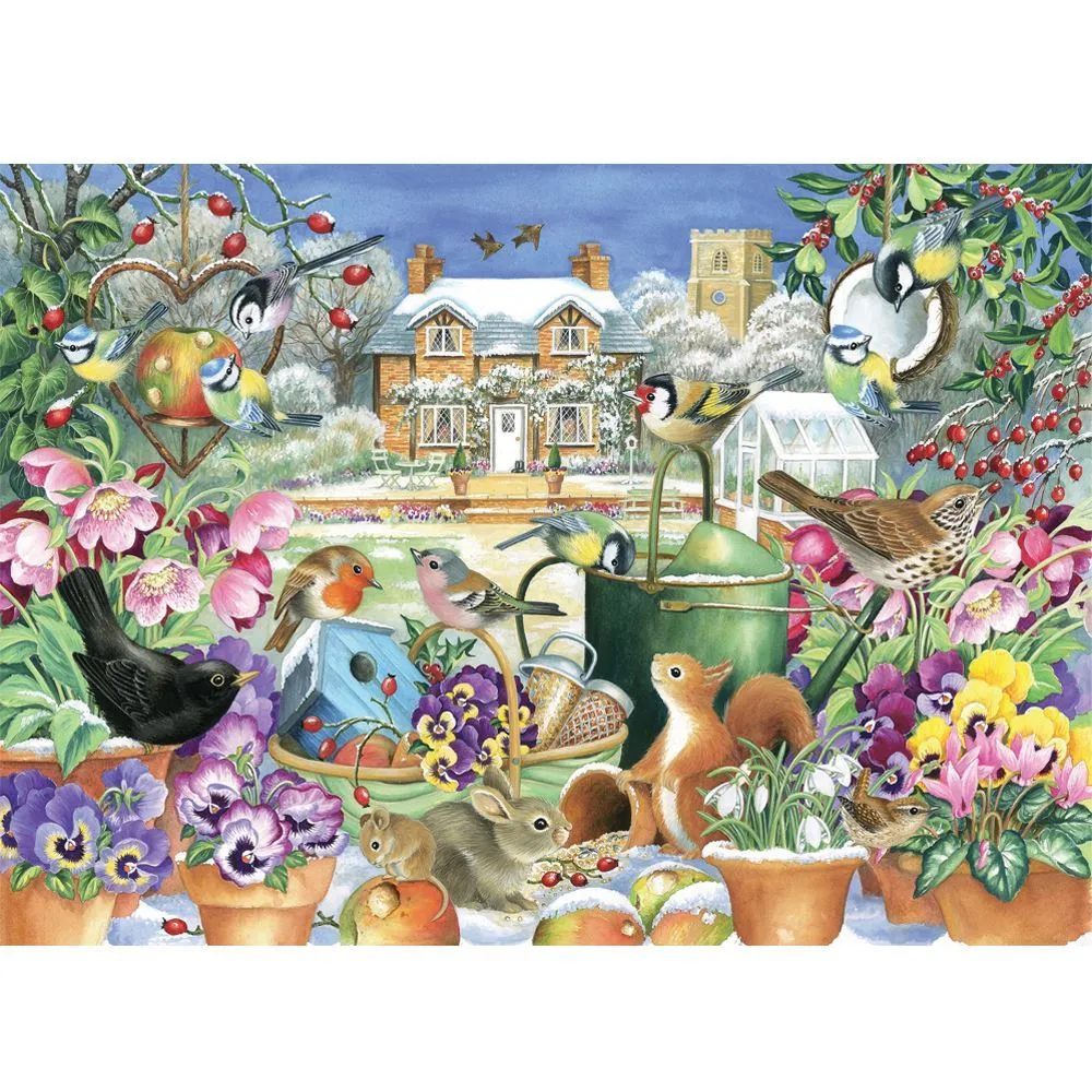 Change Of Season 500 Piece Xl Puzzle Winter Garden