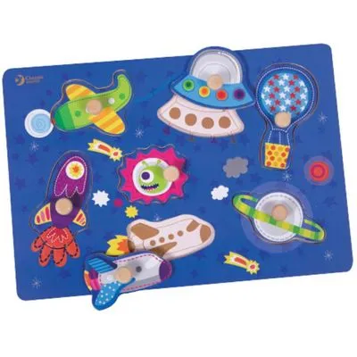 Classic World Space Puzzle With Knobs