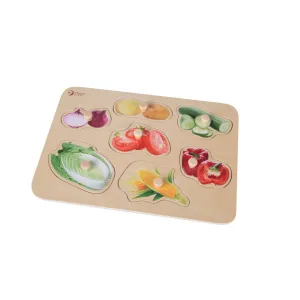Classic World Vegetable Puzzle With Knobs