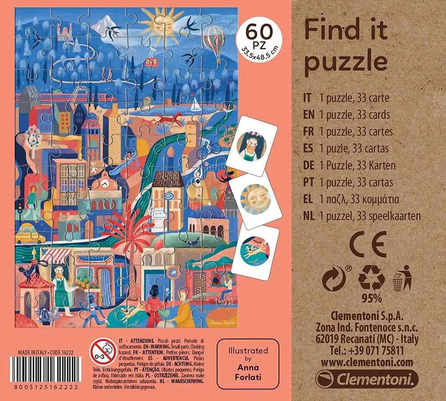 Clementoni 60 Piece Find It Puzzle Winter