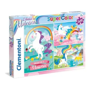 Clementoni I Believe In Unicorns 3X48 Piece Puzzles