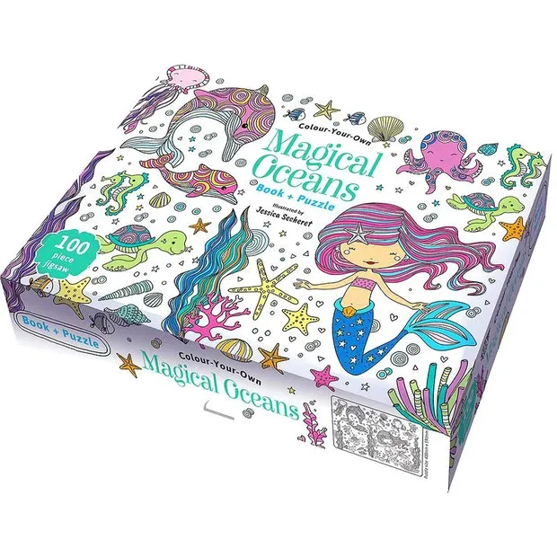 Colour Your Own Book & Puzzle Magical Oceans