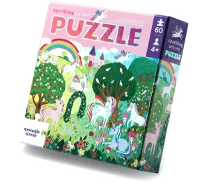 Croc Creek 60Piece Foil Puzzle Sparkling Unicorn