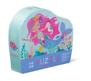 Crocodile Creek 12 Piece Mini Shaped Puzzle Mermaid Dreams