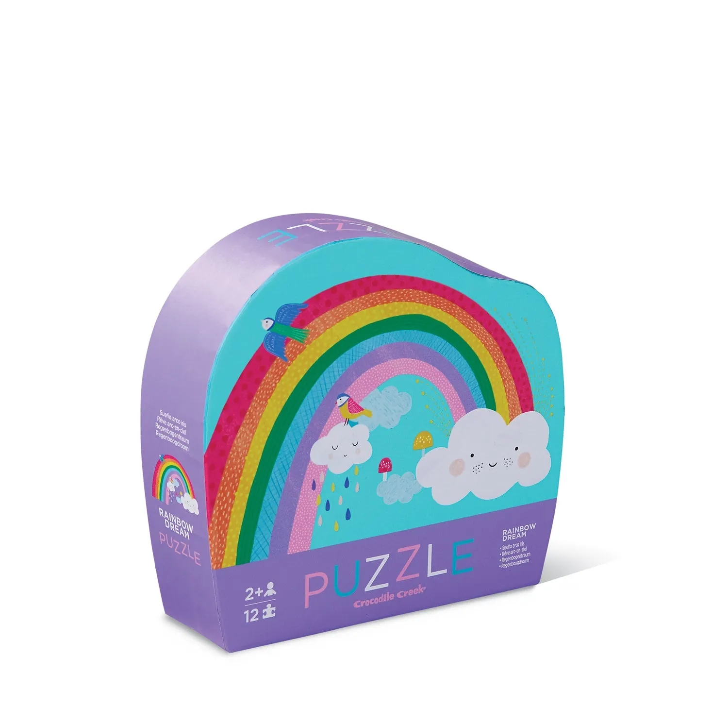 Crocodile Creek 12 Piece Mini Shaped Puzzle Rainbow Dream