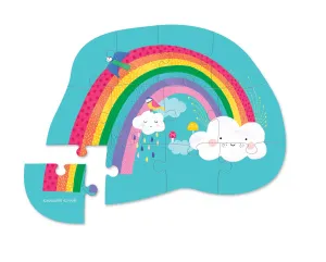 Crocodile Creek 12 Piece Mini Shaped Puzzle Rainbow Dream