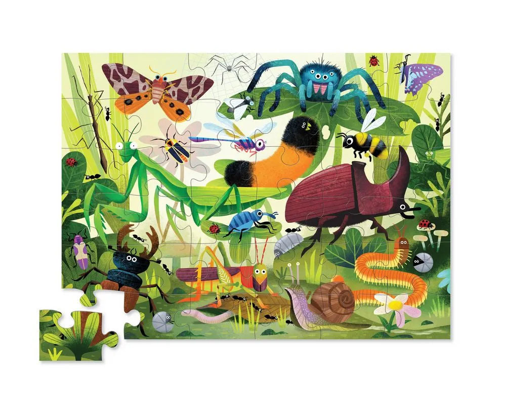 Crocodile Creek 36 Piece Floor Puzzle Backyard Bugs