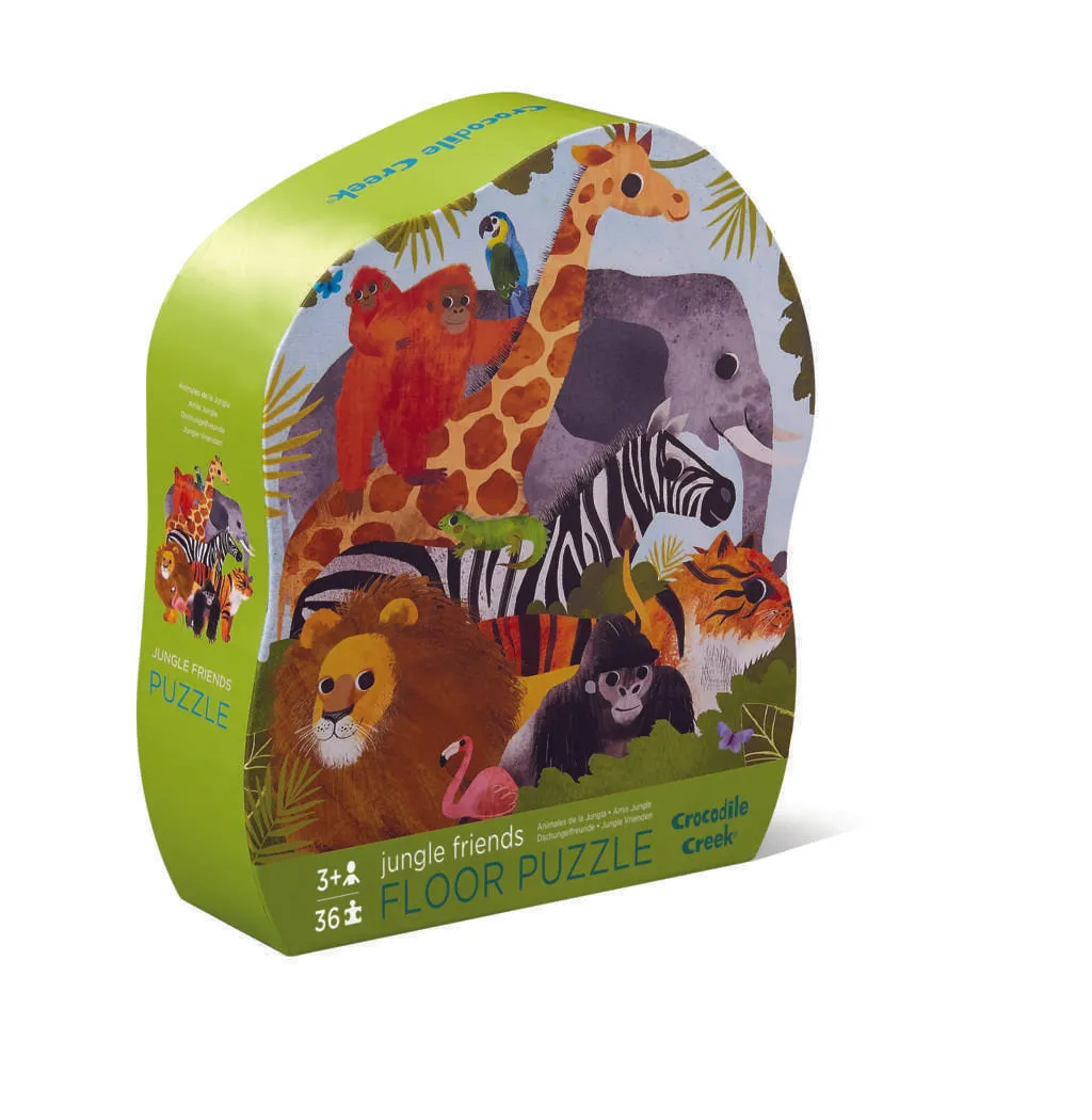 Crocodile Creek 36 Piece Floor Puzzle Jungle Friends