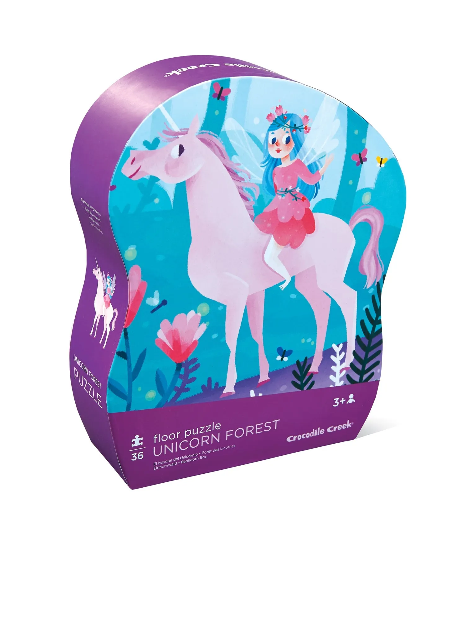Crocodile Creek 36 Piece Floor Puzzle Unicorn Forest