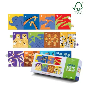 Crocodile Creek 48 Piece Floor Puzzle Across The Room Kid's World Jungle 123