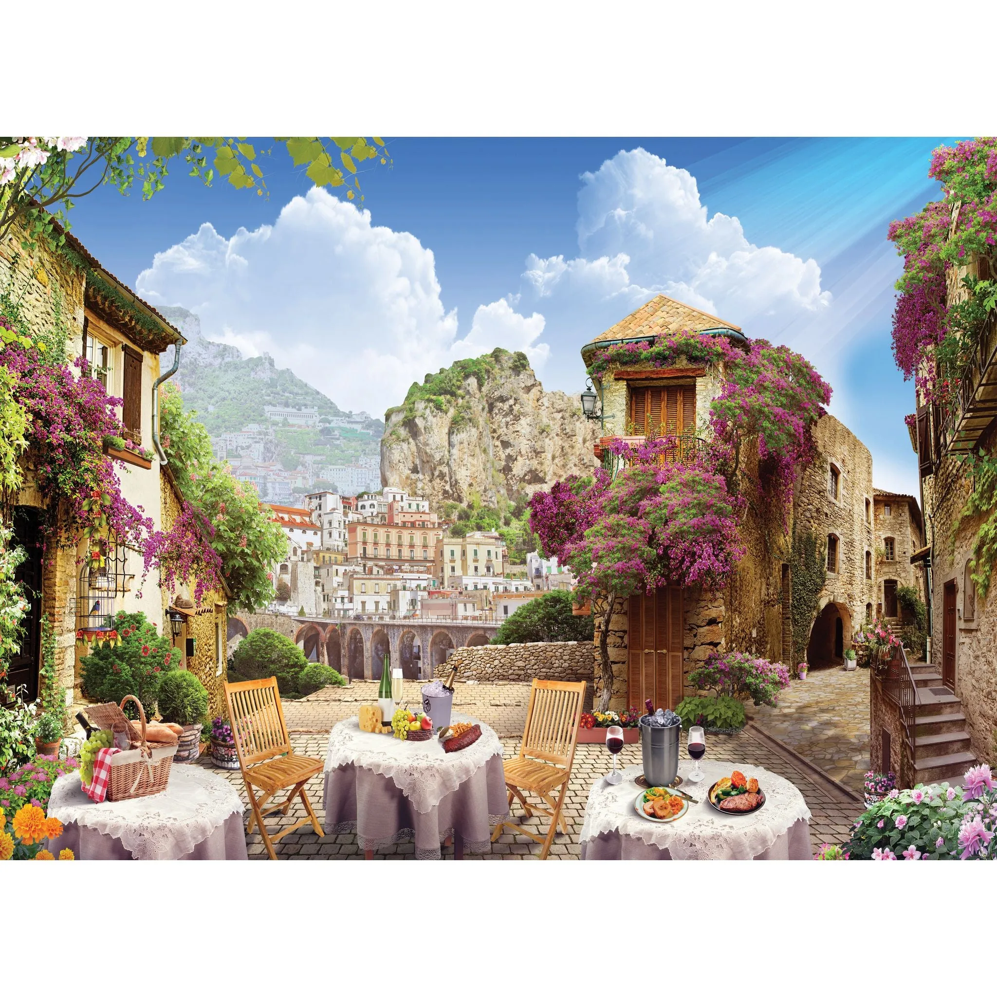 Crown Lunch In Tuscany 1000 Piece Puzzle