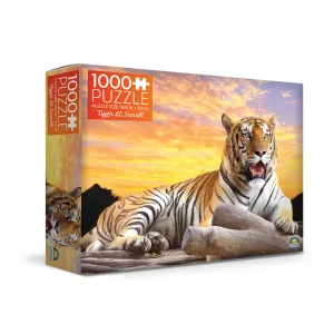 Crown Tiger at Sunset 1000 Piece Puzzle