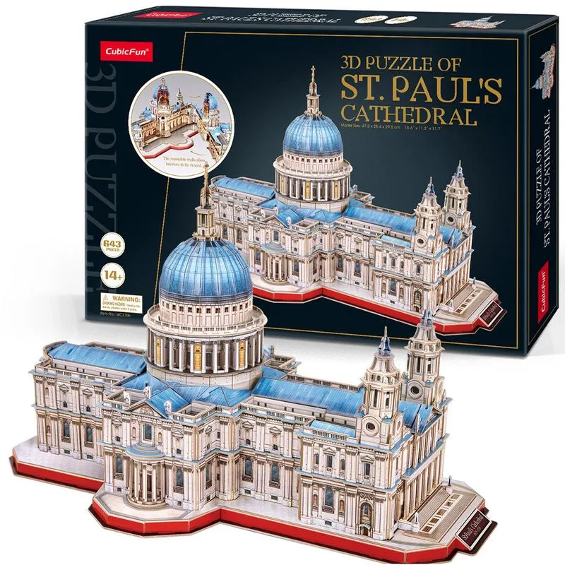 Cubic Fun 3D Puzzle Xxl St. Paul's Cathedral 643 Pieces