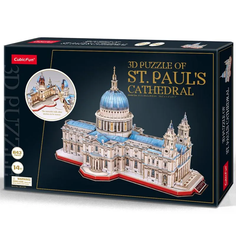 Cubic Fun 3D Puzzle Xxl St. Paul's Cathedral 643 Pieces