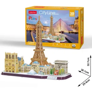 Cubic Fun City Line 3D Puzzle Paris