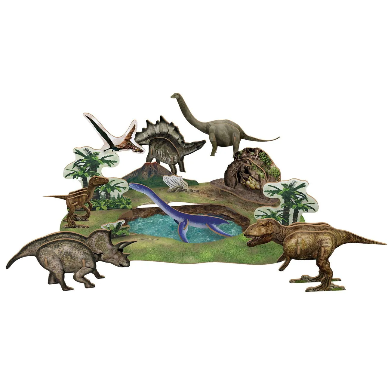 Cubic Fun National Geographic 3D Puzzle Dinosaur Park