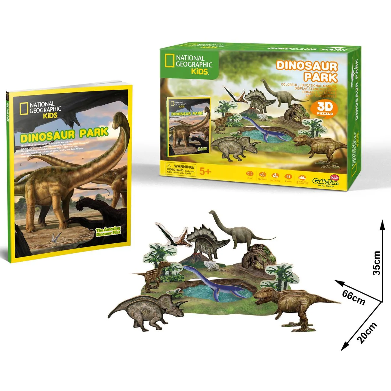 Cubic Fun National Geographic 3D Puzzle Dinosaur Park