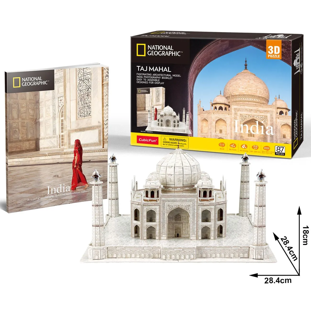 Cubic Fun National Geographic 3D Puzzle Taj Mahal India