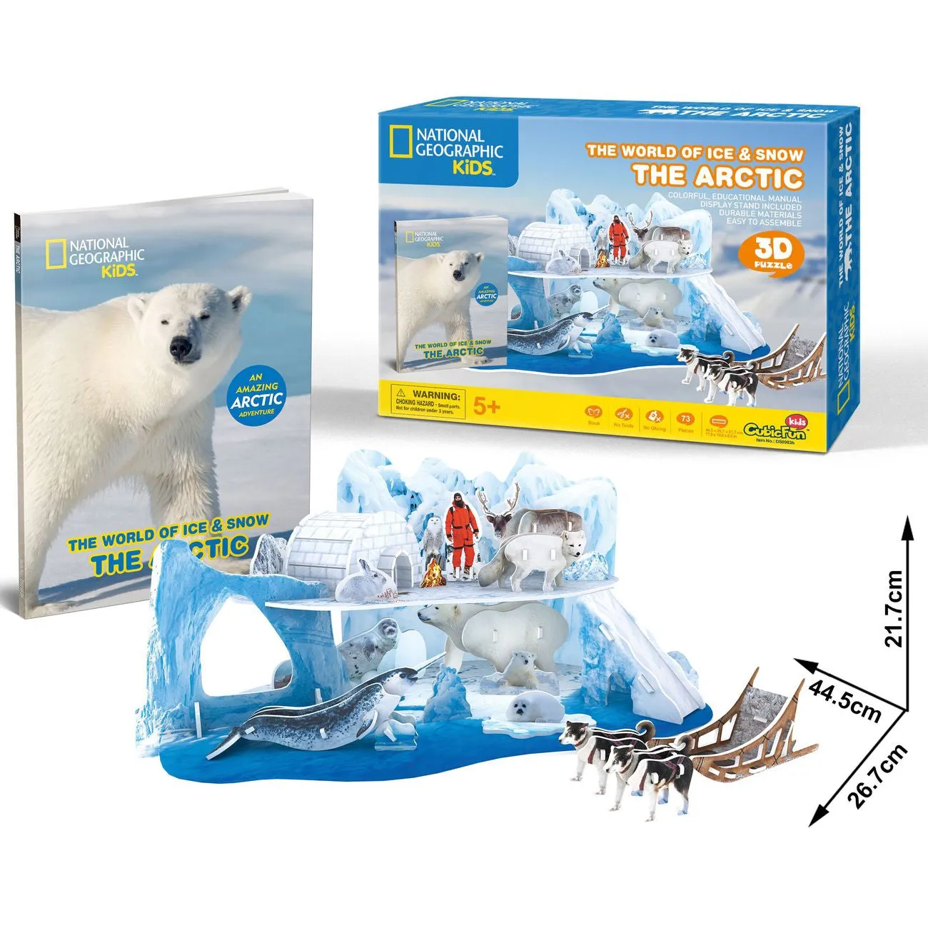 Cubic Fun National Geographic 3D Puzzle The World Of Ice & Snow The ARCtic