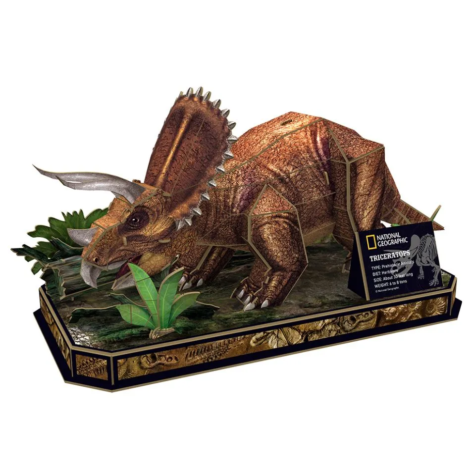 Cubic Fun National Geographic 3D Puzzle Triceratops