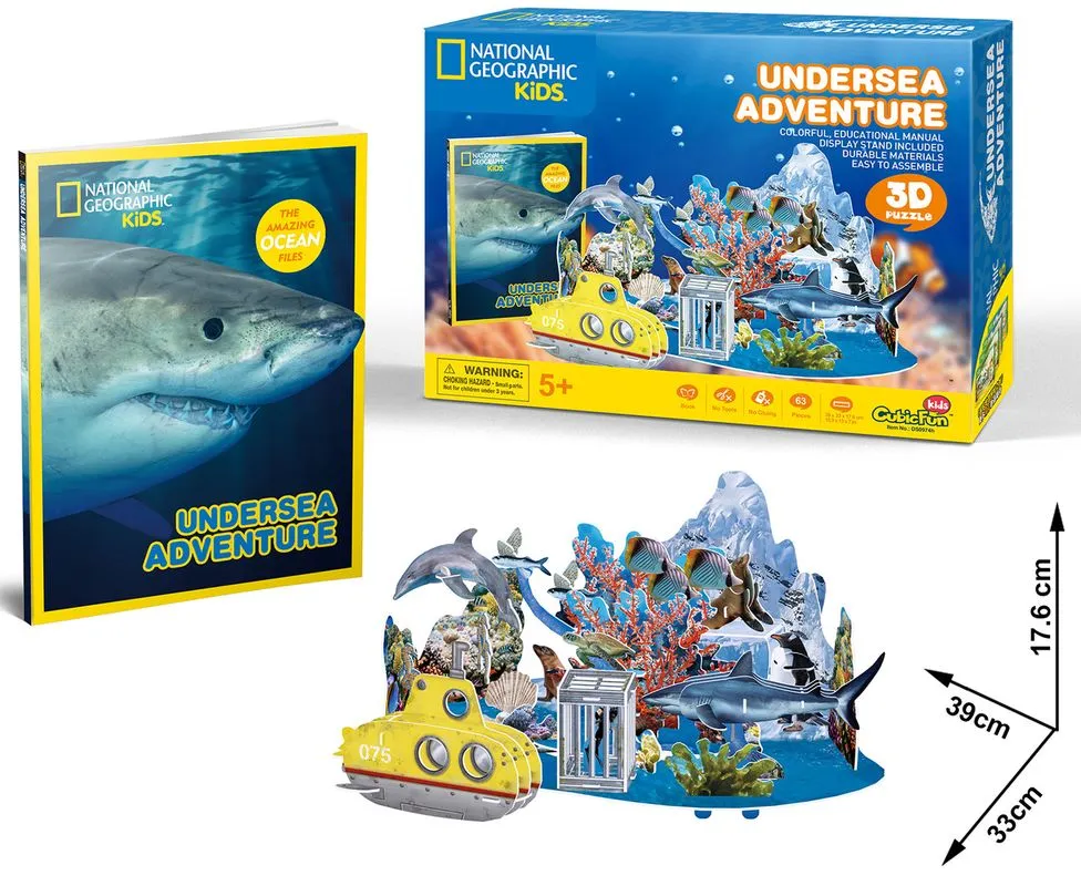Cubic Fun National Geographic 3D Puzzle Undersea Adventure