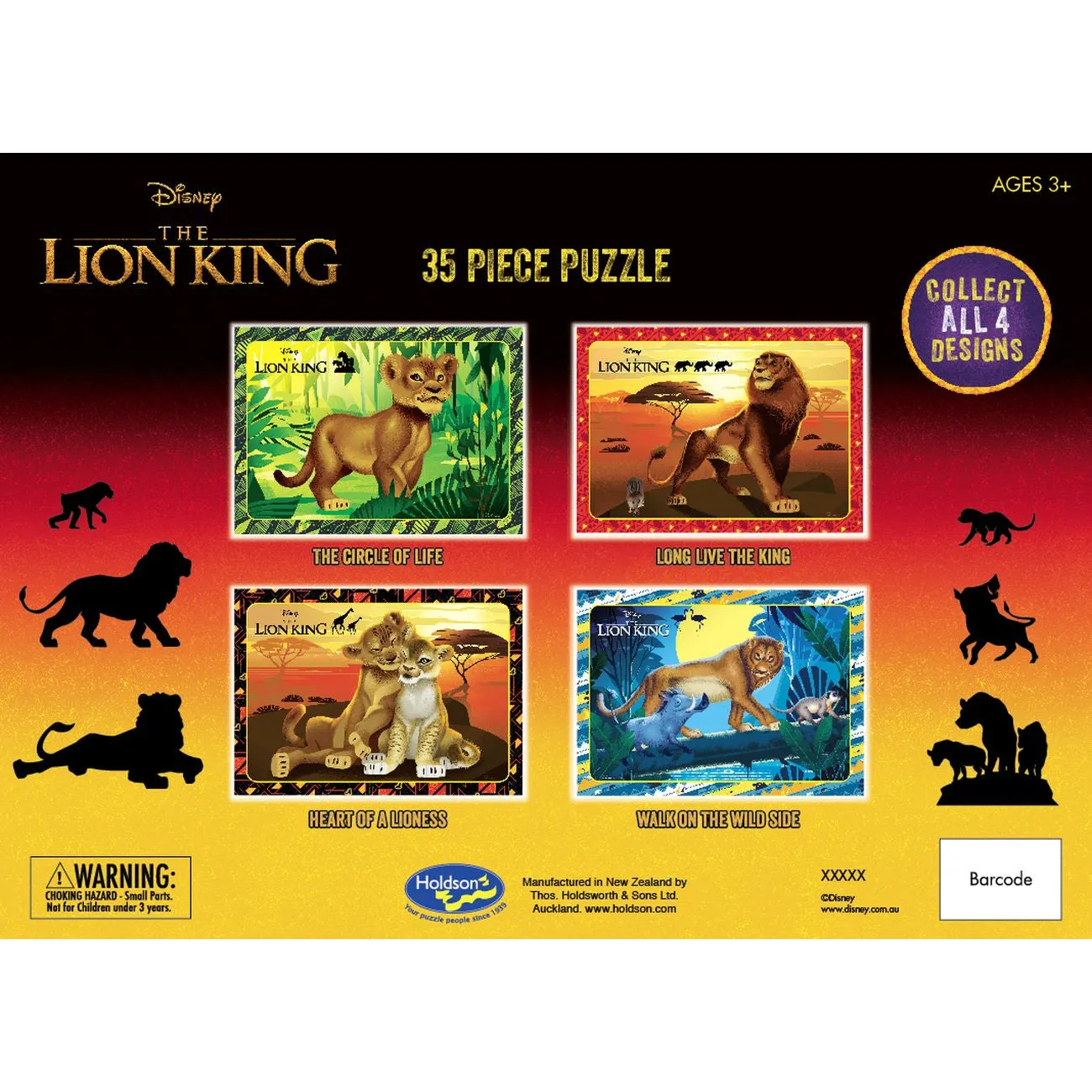 Disney Lion King 4 35 Piece Frame Tray Puzzle Assorted Styles
