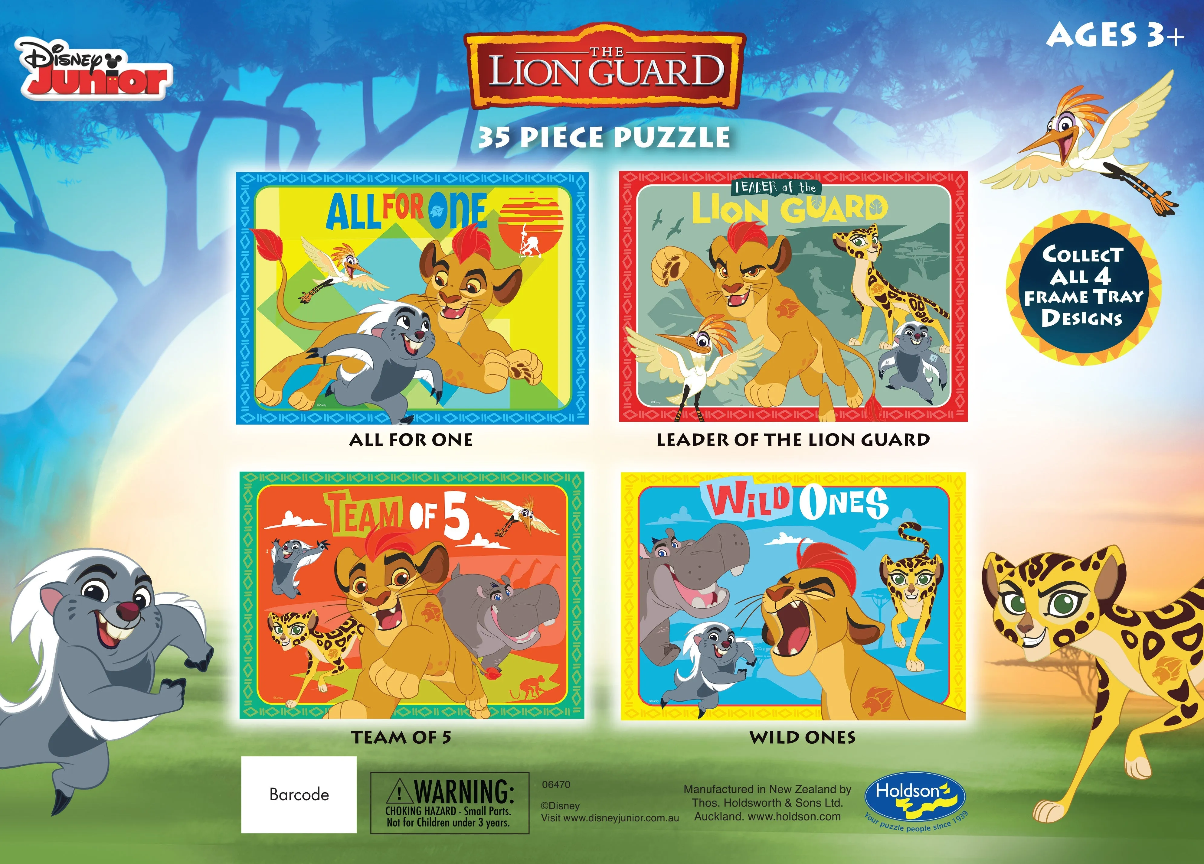 Disney The Lion Guard 35 Piece Frame Tray Puzzle Assorted Styles