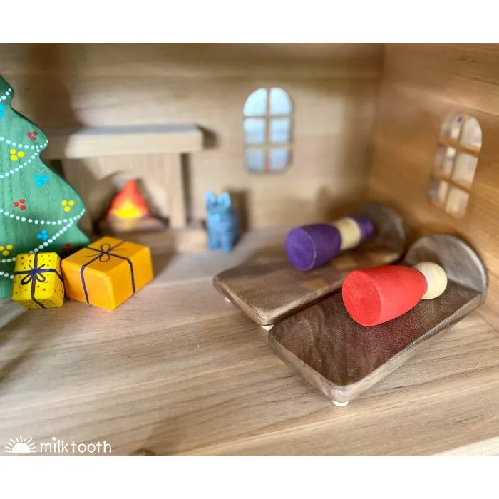 Drewart | Witch's House Natural Roof | Wooden Doll House