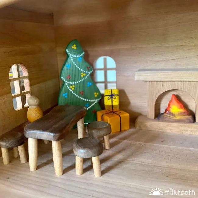 Drewart | Witch's House Natural Roof | Wooden Doll House