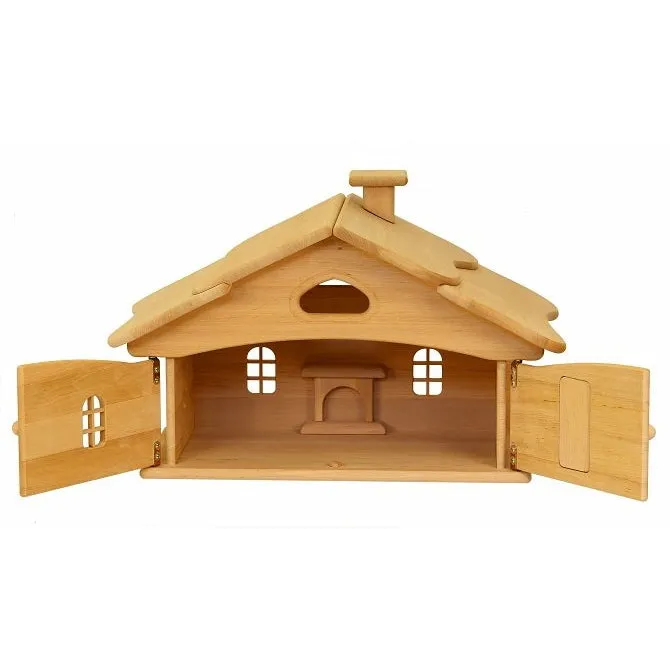 Drewart | Witch's House Natural Roof | Wooden Doll House
