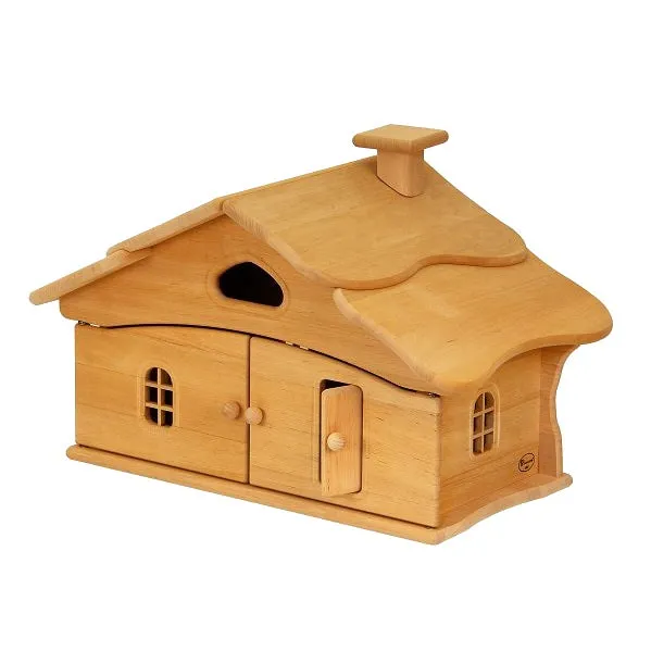 Drewart | Witch's House Natural Roof | Wooden Doll House