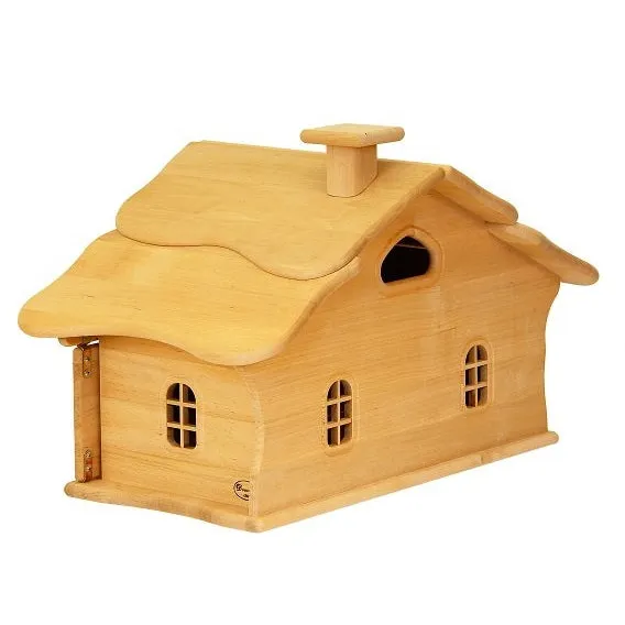 Drewart | Witch's House Natural Roof | Wooden Doll House