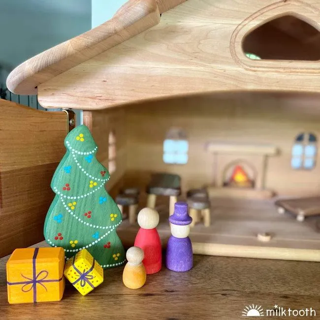 Drewart | Witch's House Natural Roof | Wooden Doll House