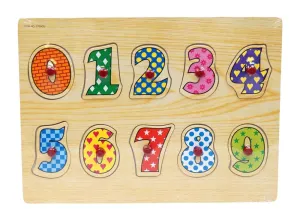 First Learning Wooden Pin Puzzle Numbers
