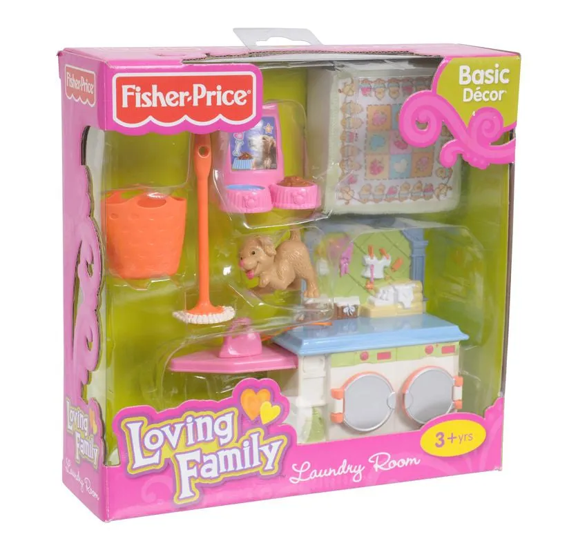 FISHER-PRICE LOVING FAMILY BASIC FURNITURE LAUNDRY ROOM
