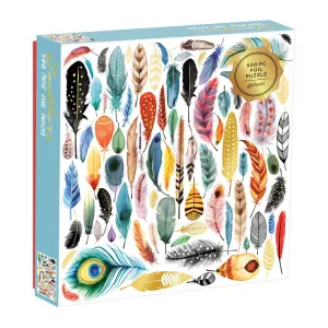 Galison Feathers 500 Piece Foil Puzzle