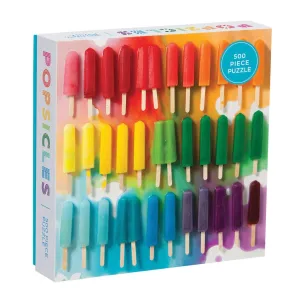 Galison Rainbow Popsicles 500 Piece Puzzle
