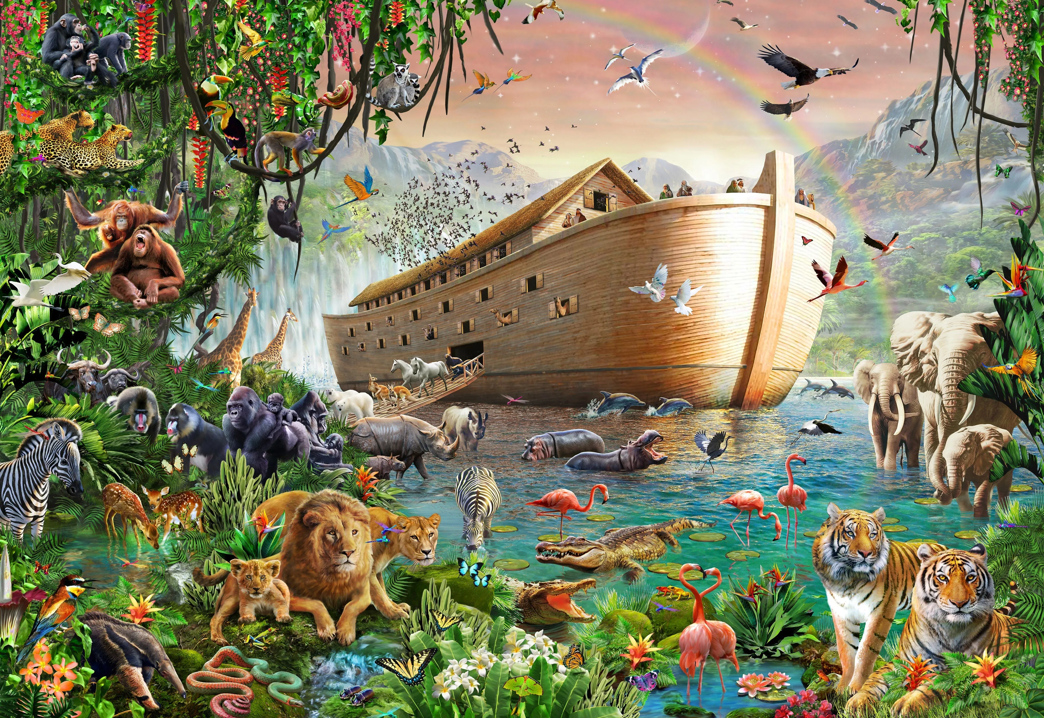 Gallery Series 6 300 Piece Xl Puzzle Noah's Ark