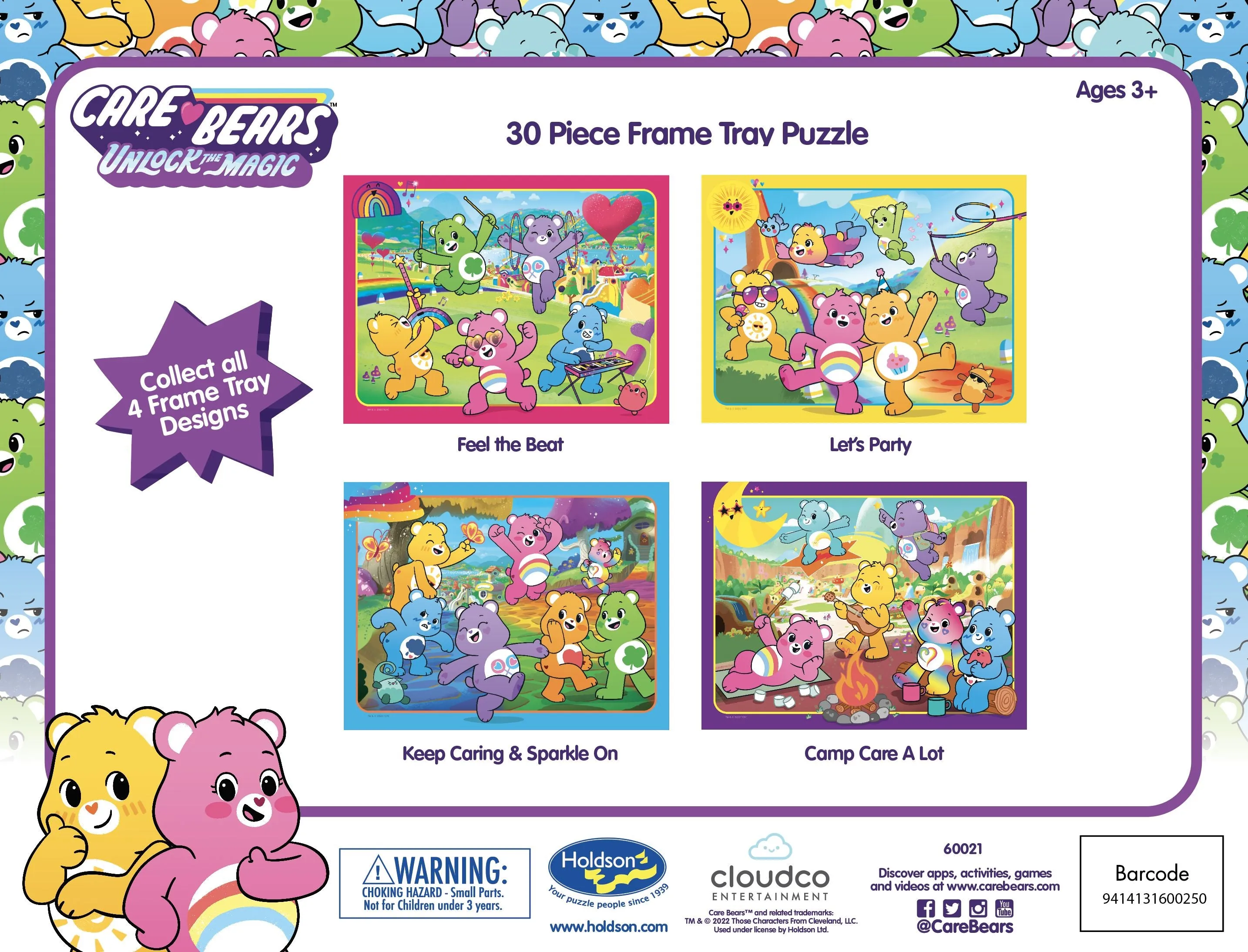 Holdsons Care Bears 30 Piece Frame Tray Puzzle Assorted Styles