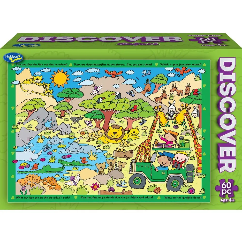 Holdsons Discover Series 1 60 Piece Boxed Puzzle Safari