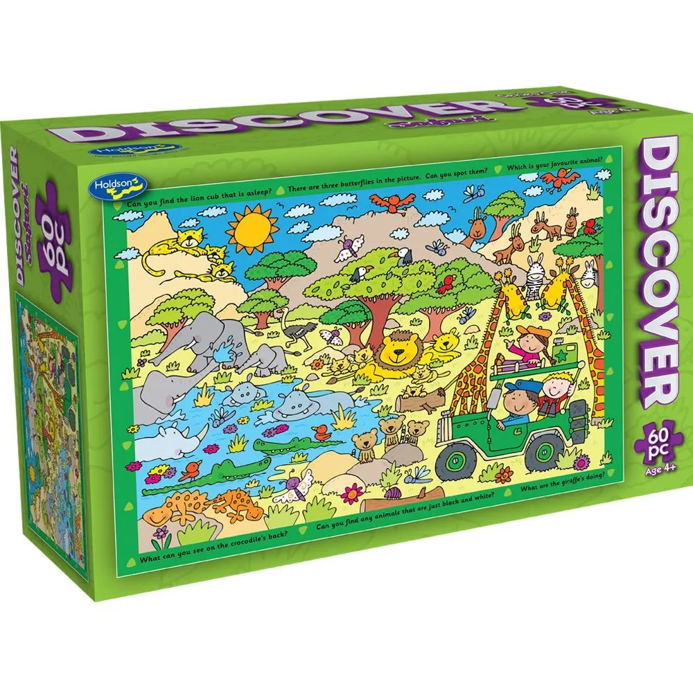 Holdsons Discover Series 1 60 Piece Boxed Puzzle Safari