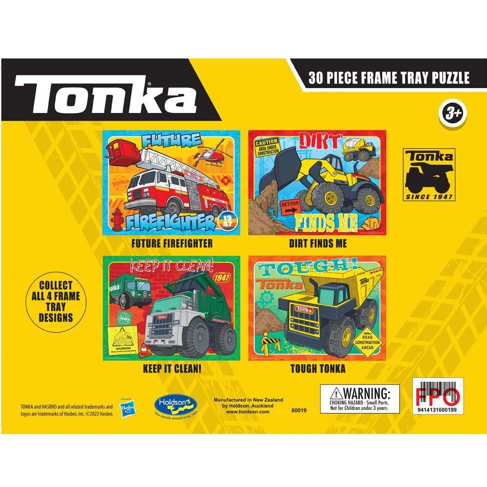Holdsons Tonka 30 Piece Frame Tray Puzzle Assorted Styles