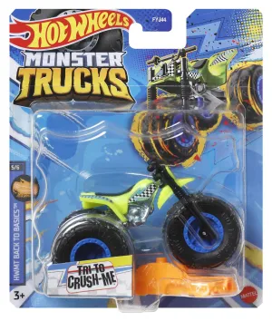Hot Wheels 1:64 Monster Trucks 2023 Hwmt Back To Basics 5/6 Tri-To-Crush-Me